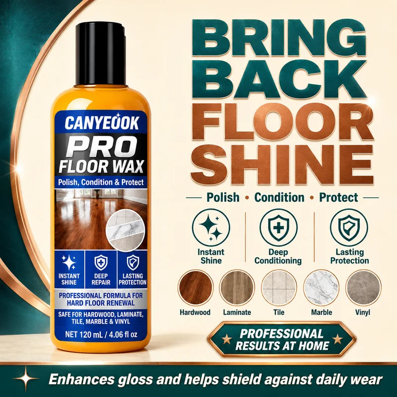 120ml Natural Wood Floor Wax - High-Gloss Finish & Scratch Protection