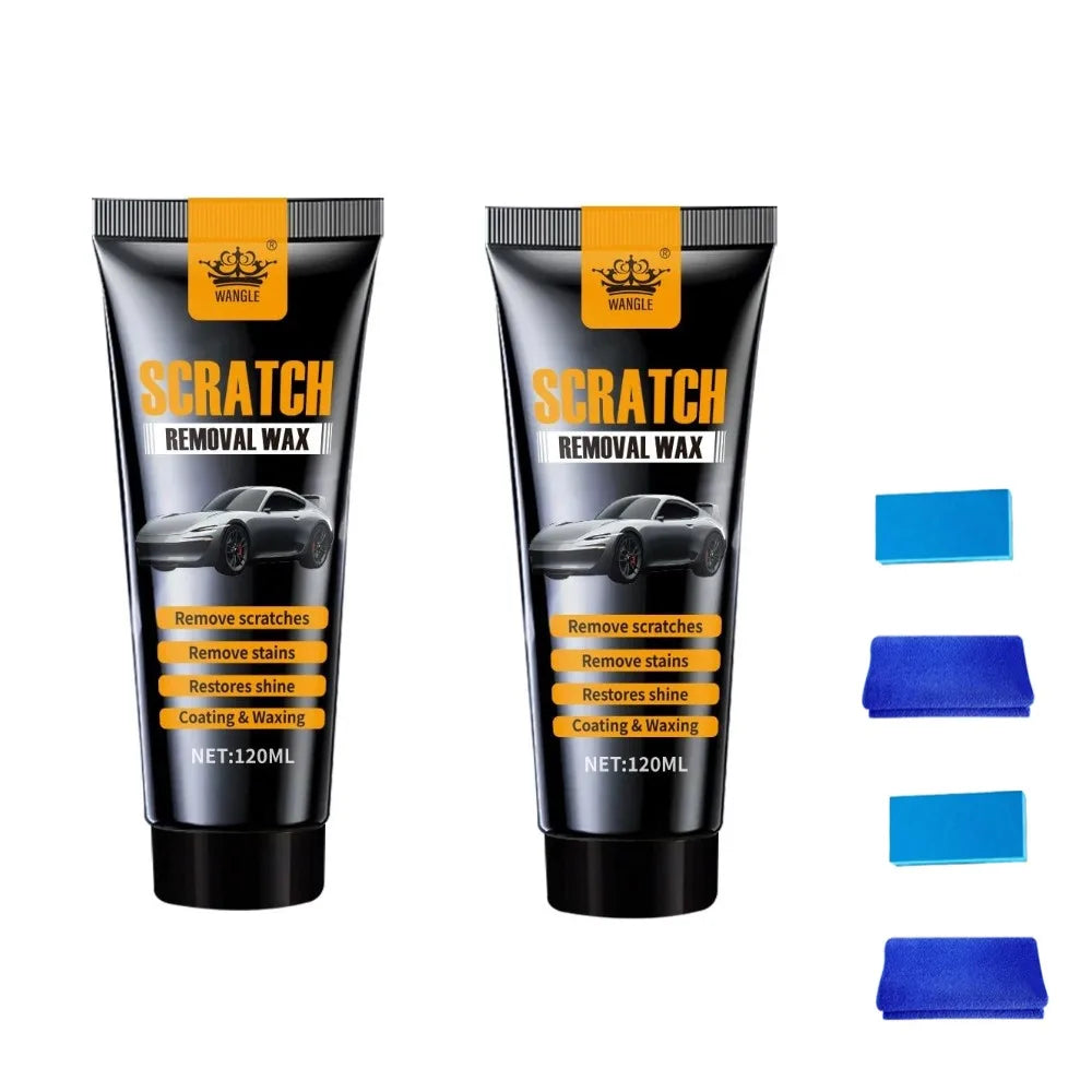 Car Scratch Removal Wax Kit - 120ml Auto Paint Polishing & Restorer - Multiple Colors