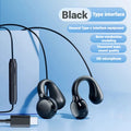 Wired Type C & 3.5mm Clip-On Stereo Earbuds with HD Mic for Gaming and Sports