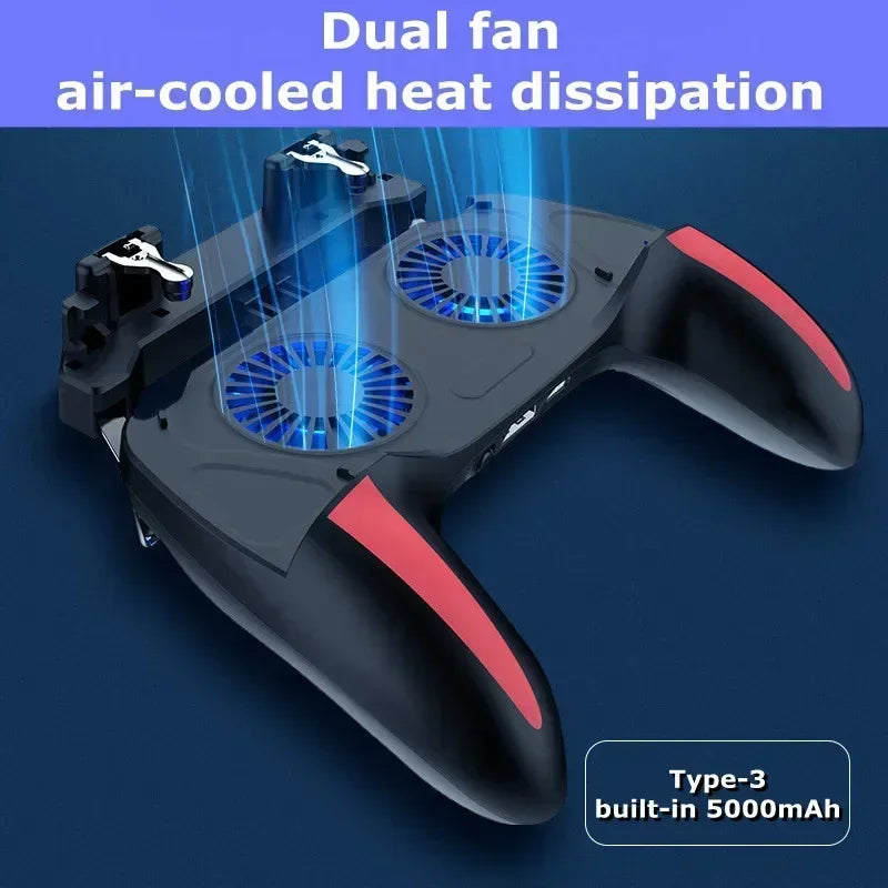 Mobile Phone Game Handle with Cooling Fan Joystick Controller for IOS & Android