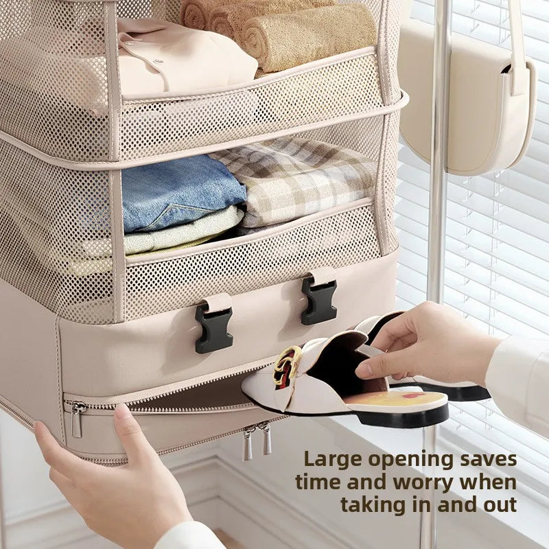 Hanging Travel Clothes Storage Bag Large Capacity Wardrobe Organizer for Business Trip