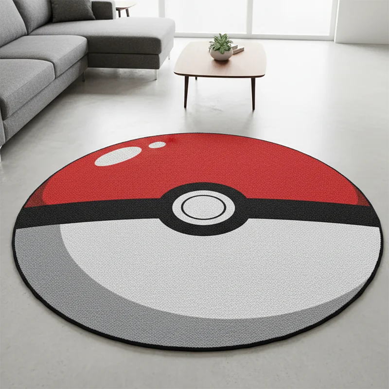 Anime Rug Pokémon Ball Charizard Kirby Pikachu Soft Floor Carpet Game Mat