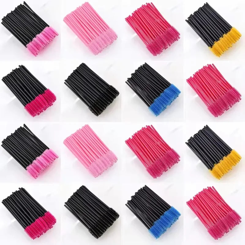 Disposable Eyelash & Eyebrow Brush Set - 50/500 Pcs Makeup Applicators