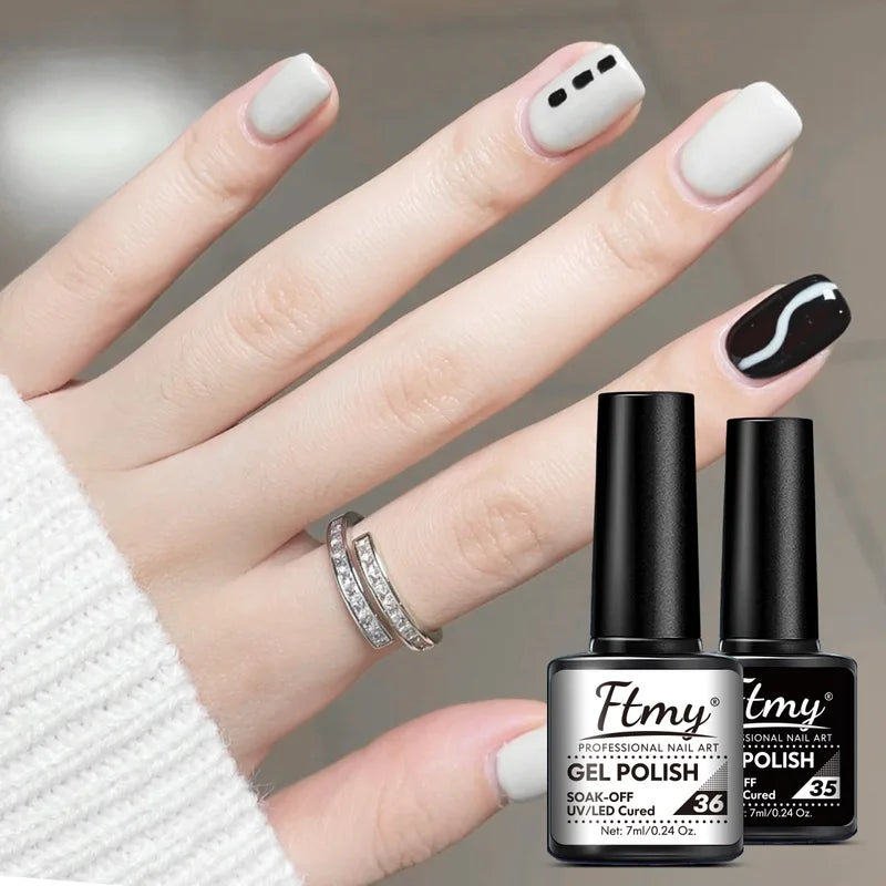 Gel Nail Polish Set 2-Pack Long-Lasting UV/LED Soak Off Manicure