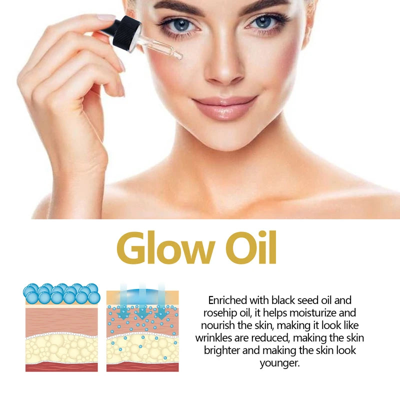 Anti-Aging Face Oil with Hydrating & Brightening Benefits - Rosehip & Natural Oils, 30ml & 50ml Variants