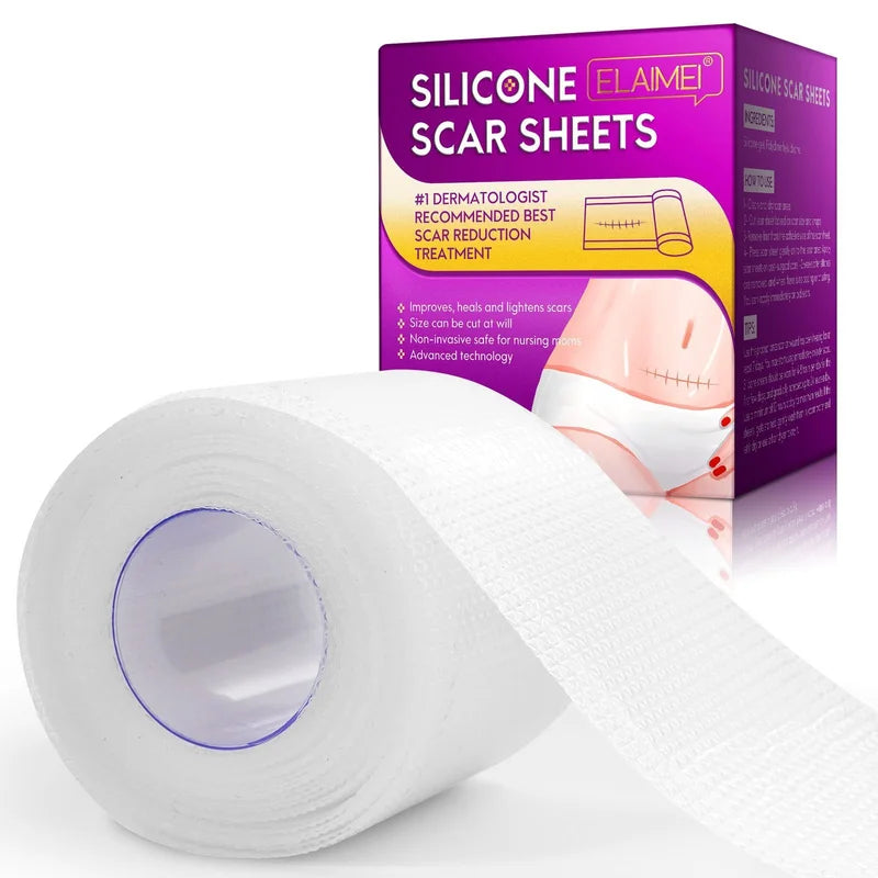 Invisible Silicone Scar Sheets 4cm x 150cm Reusable Skin Cover Tape