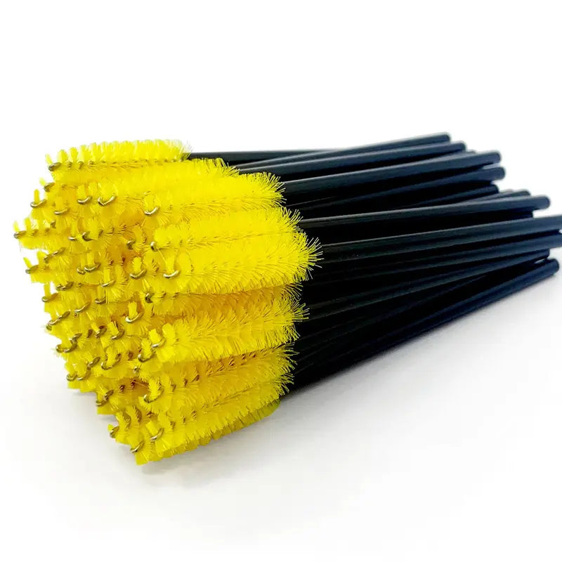 Disposable Eyelash & Eyebrow Brush Wands Set of 5/25/50 - Cosmetic Applicators