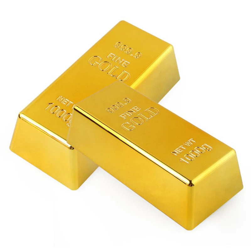Gold Bar Paperweight Home Decor Bullion Simulation Gift