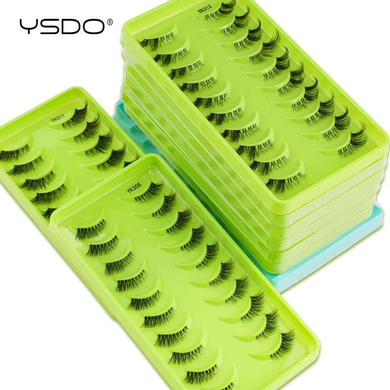 False Eyelashes 3D Mink Fluffy Natural Wispy Reusable Makeup Extensions