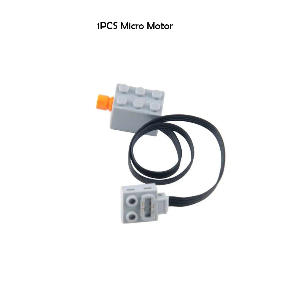 Mini Power Motor for Building Blocks - Compatible with Lego, 24x16mm, 1/2/4pcs