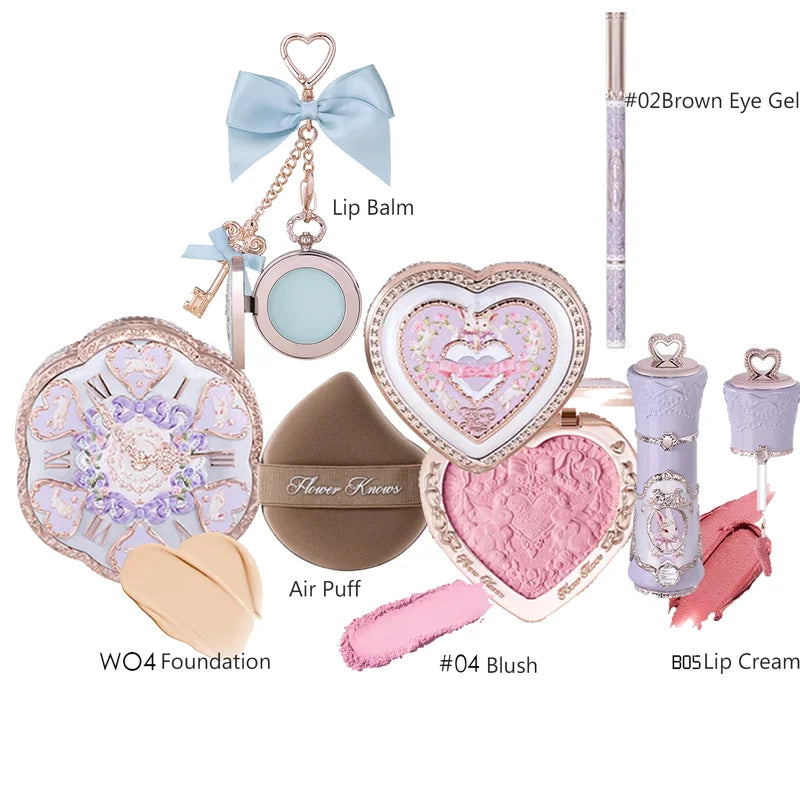 All-in-One Makeup Set with Eyeshadow Blush Lipstick & Mirror - Vegan Collection