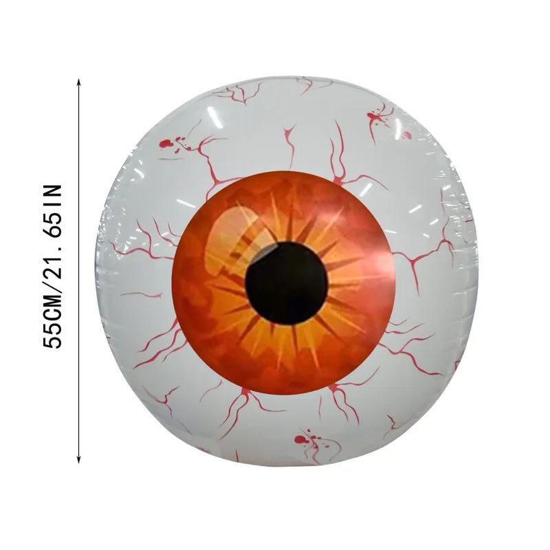 Halloween Inflatable Bloodshot Eyeball Decorations Indoor Outdoor Garden - 55cm