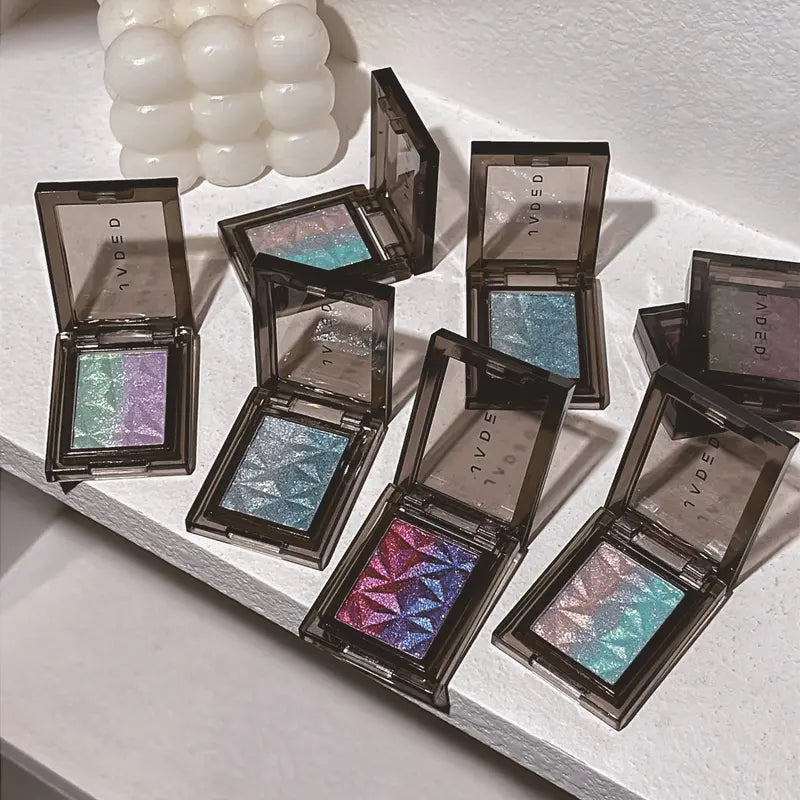 Metallic Gradient Eyeshadow Palette with Glitter and High Pigment Colors for Party & Makeup