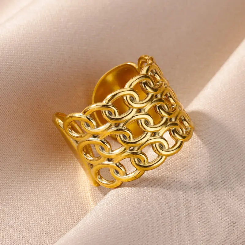 Luxury Stainless Steel Rings for Women and Men - Wedding, Fashion, Gift Set