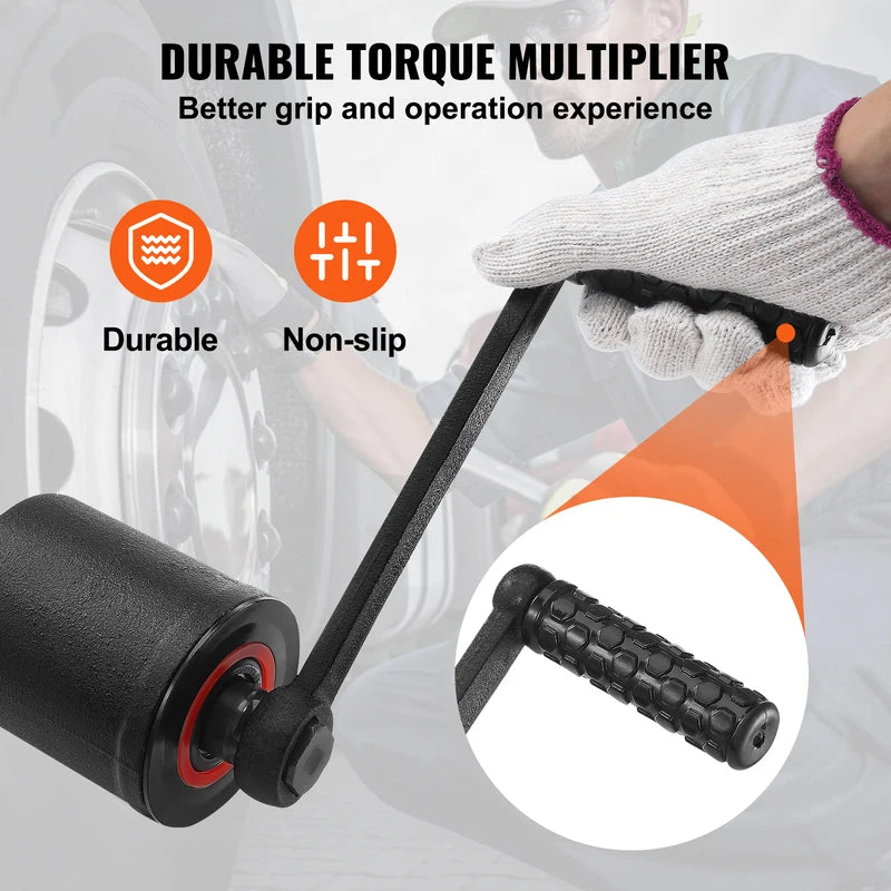 Heavy Duty Torque Wrench Set with 4/8 Socket and Case - 1/64 Gear Ratio