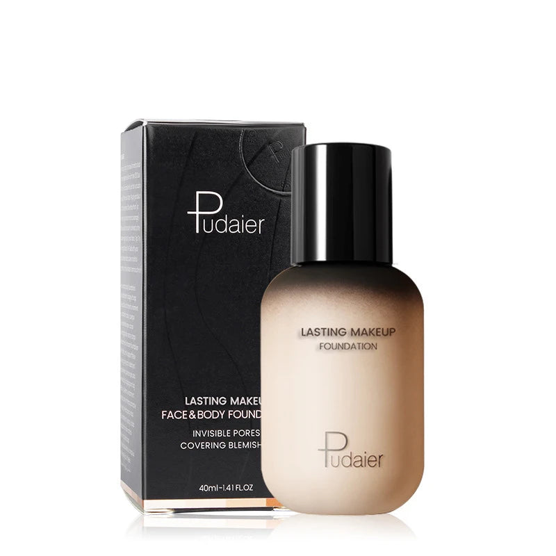 Full Coverage Face Foundation & Concealer Cream - Waterproof, No Cracking, Skin Repair