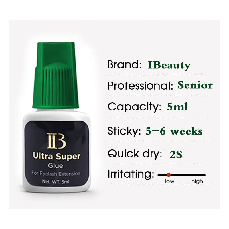 Korean Waterproof Eyelash Extension Adhesive Strong Fast-Dry Glue for Professional Use