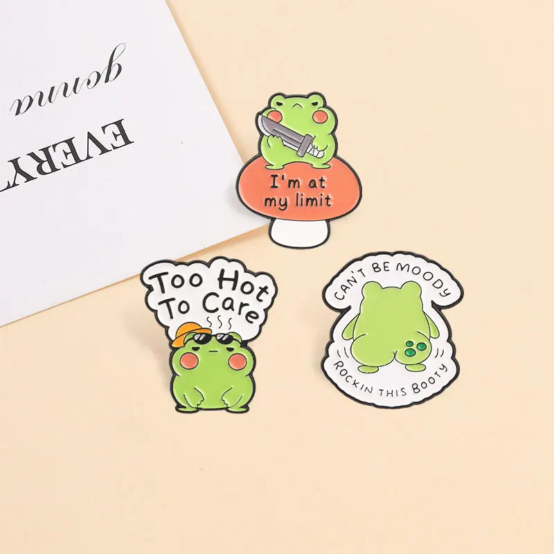 Halloween Ghost Enamel Pin Set - Punk Pumpkin, Space Cat, Mushroom, Frog, Animal Brooches for Costume & Gift