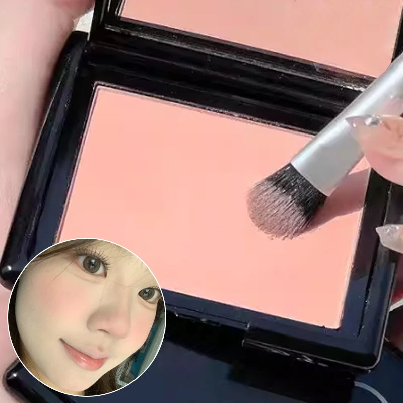Monochrome Matte Blusher Palette - Waterproof Natural Cheek Color for Face Makeup