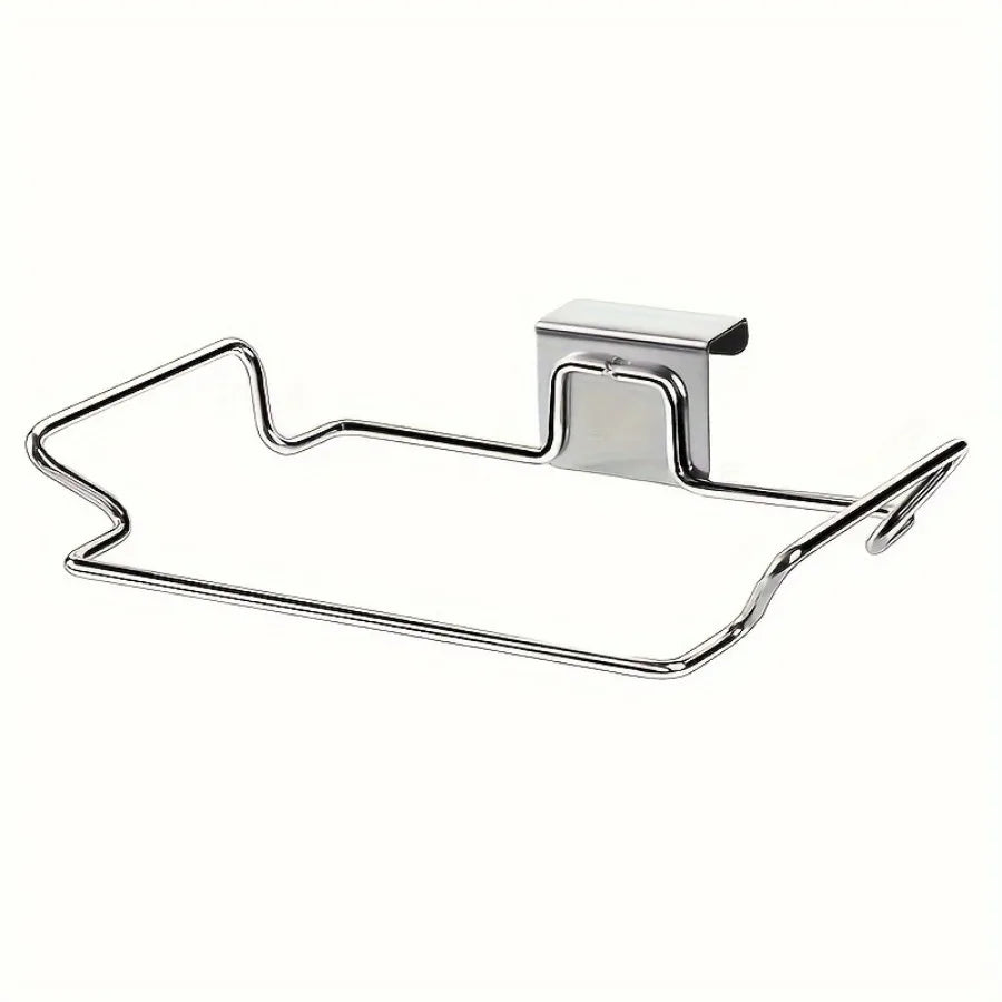 Ferroalloy Closet Door Trash Bag Holder Kitchen Storage Accessory
