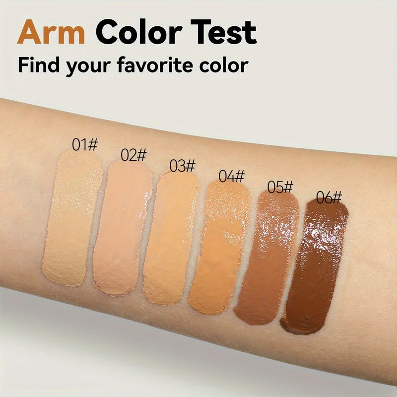 2-in-1 Oil Control Liquid Foundation & Concealer - Full Coverage Waterproof Makeup