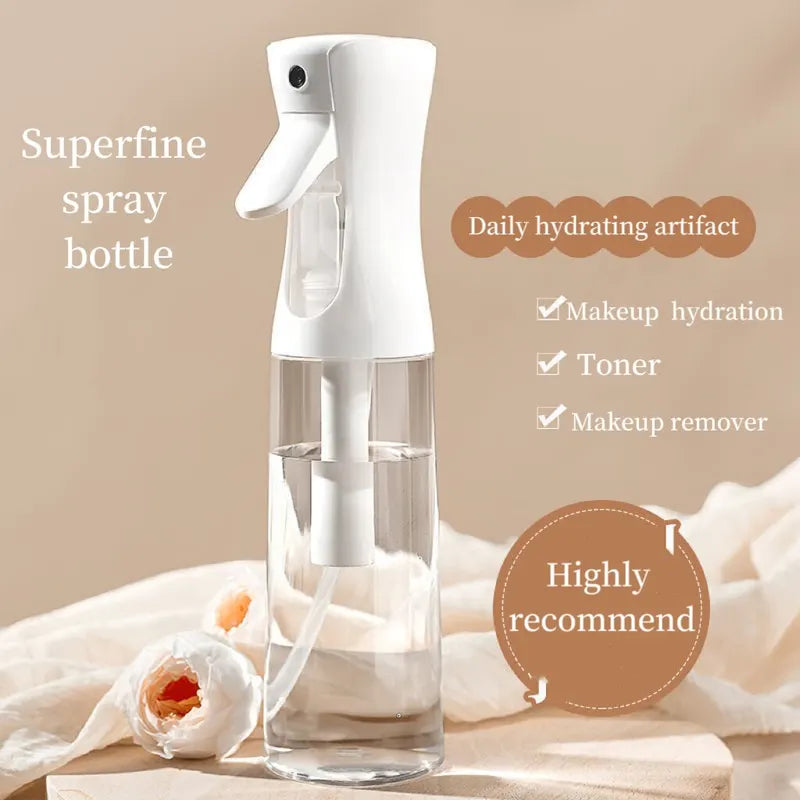High-Pressure Continuous Spray Bottle for Hair & Disinfection - Ultra-Fine Atomized Dispenser