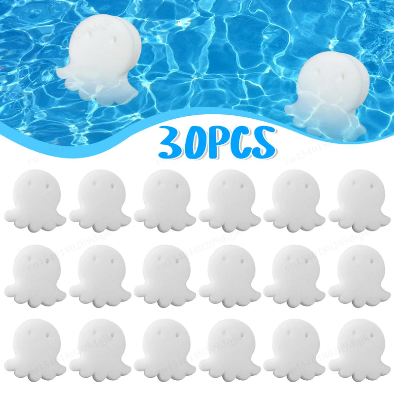 Pool Filter Sponges Octopus Shape Oil Absorbing Cleaning Tool 6 Pack