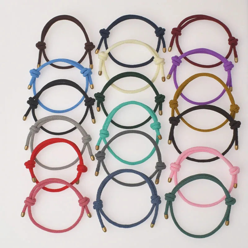 5PCS Adjustable Rope Bracelets Handmade Woven Jewelry Set for Men Women Couples