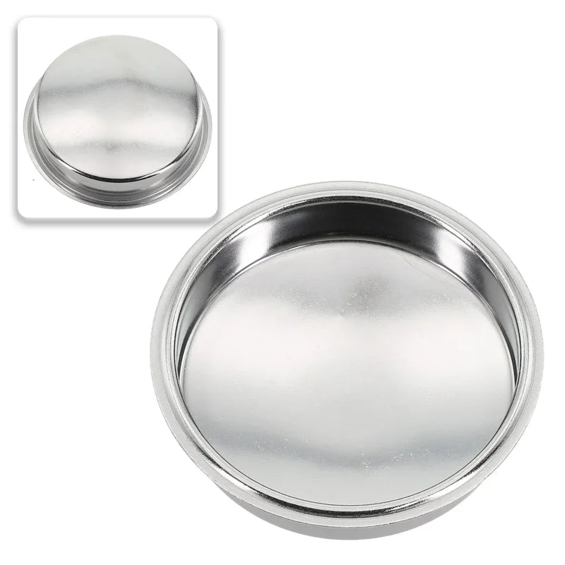Coffee Blind Filter Basket 51/58mm Stainless Steel Non-Pressurized for Semi-Automatic Espresso Machines