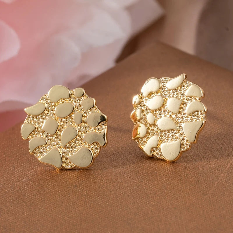 Luxury Geometric Earrings for Women Wedding Engagement Party Jewelry