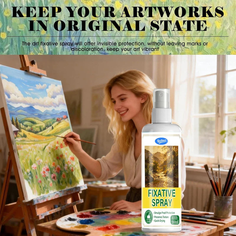 Workable Fixative Spray for Art - Clear Protective Coating for Paintings & Drawings