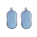 Double Sided Kitchen Cleaning Sponge Set - Dishwashing Scouring Pads