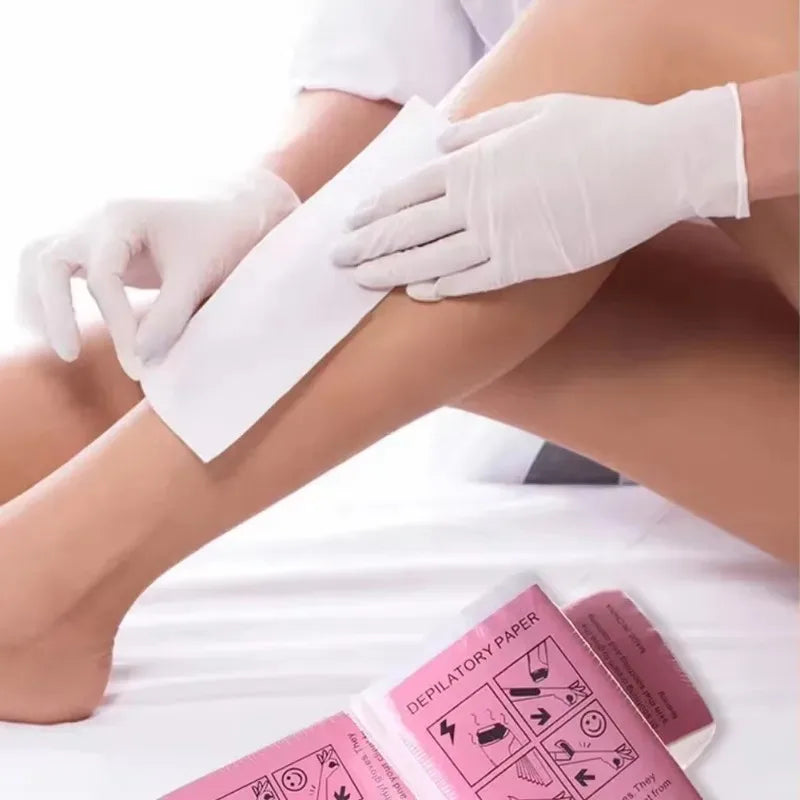 Hair Removal Wax Strips 20/50/100pcs Non-Woven Fabric Depilatory Tool for Leg Hair Removal