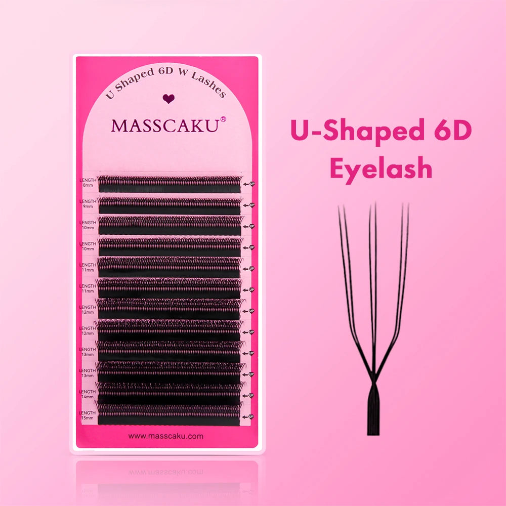 Eyelash Extensions Premade Fan U Shape 3D/4D/5D/6D 0.07mm Thickness for Eye Makeup