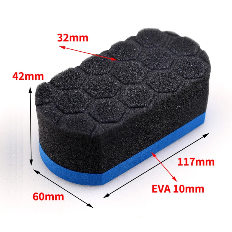 2PCS Car Wash Sponge Foam Polishing Pads for Auto Detailing & Waxing