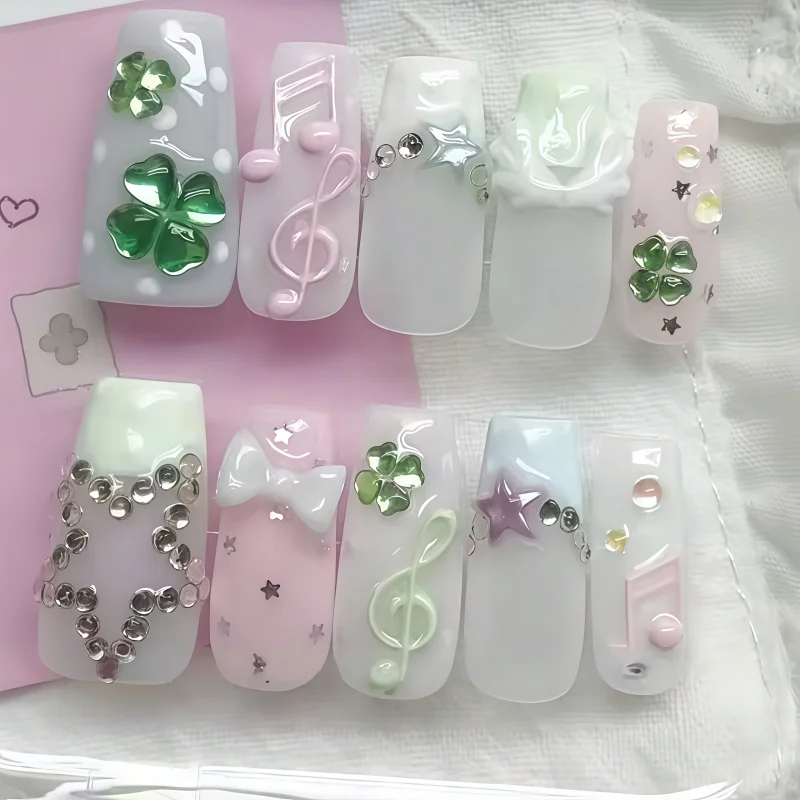 3D Nail Art Silicone Mold for Flowers Stars Fish Design Jewelry DIY