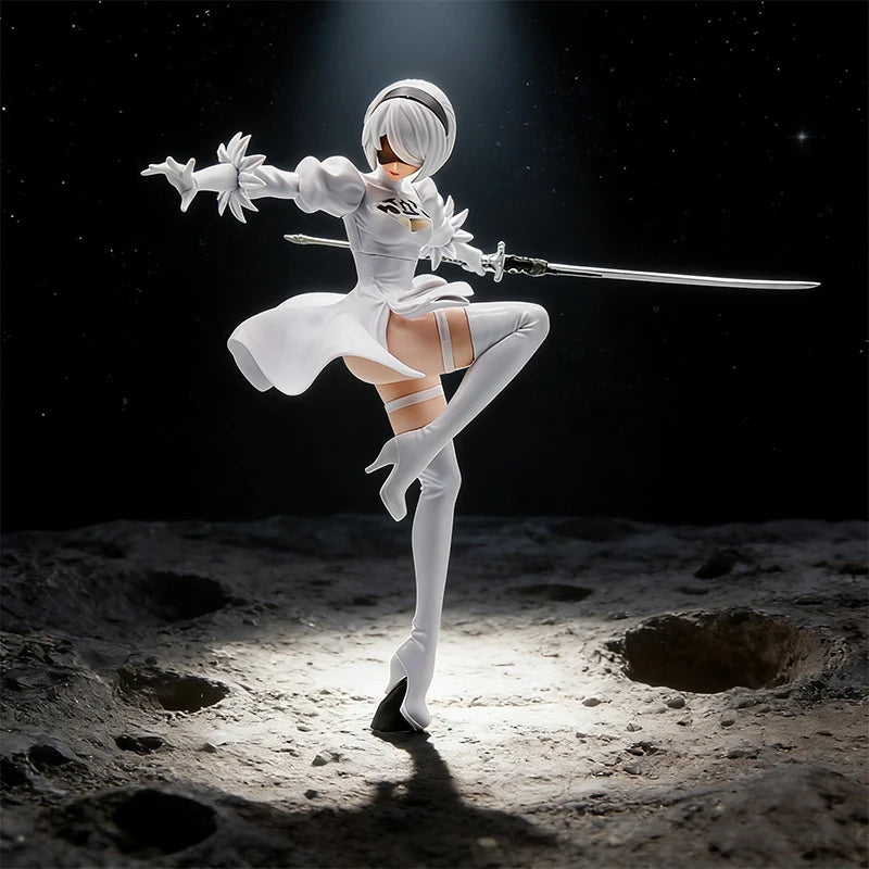 Anime Collectible Model Statue - Black & White PVC Desktop Decoration