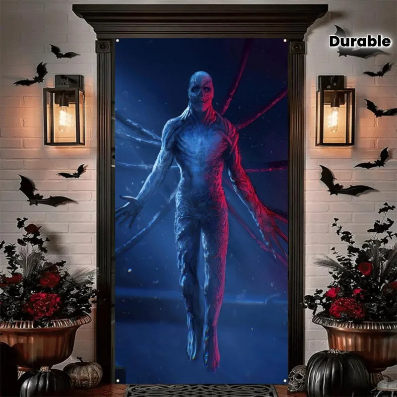 Halloween & Christmas Stranger Banner - Indoor Outdoor Festive Decoration
