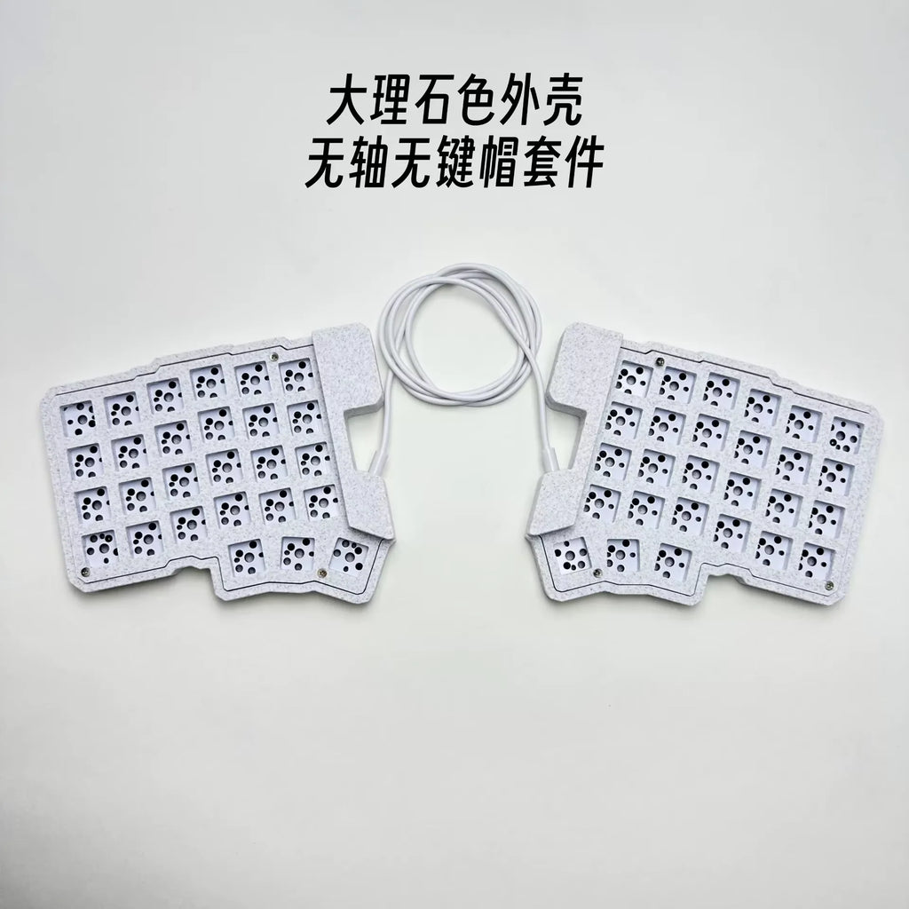 Split Mechanical Keyboard Kit - Hot Swappable, Programmable, Ergonomic 54-Key Layout