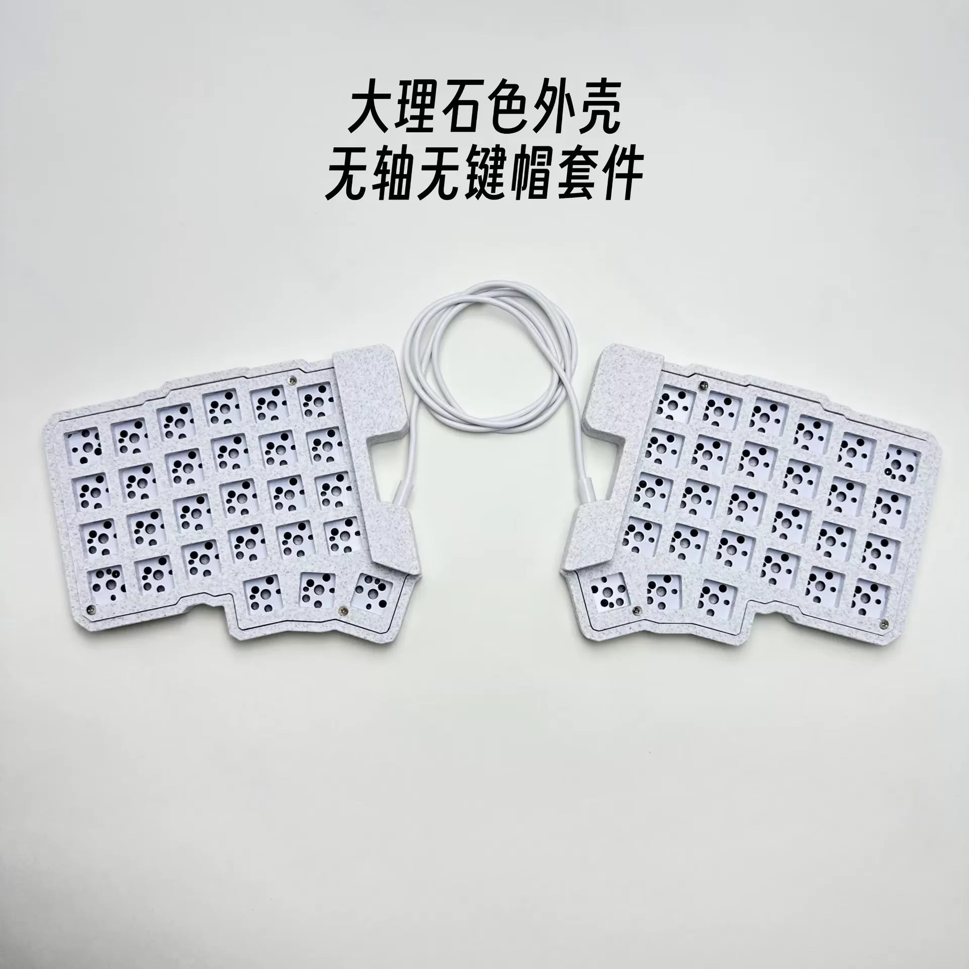 Split Mechanical Keyboard Kit - Hot Swappable, Programmable, Ergonomic 54-Key Layout