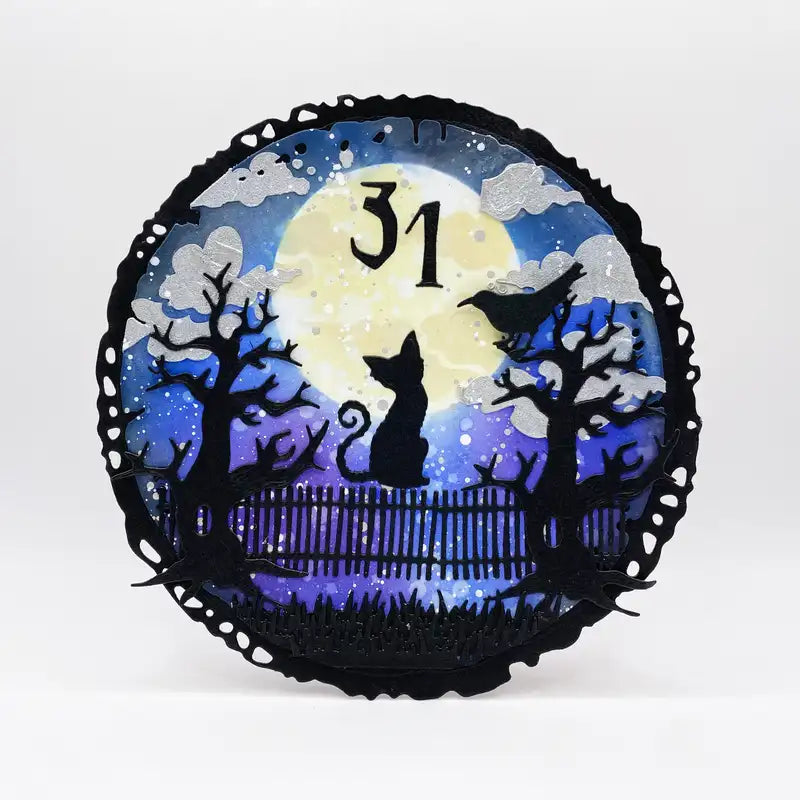 Halloween Pumpkin Princess Metal Cutting Dies & Stamps Kit for Scrapbooking Crafts