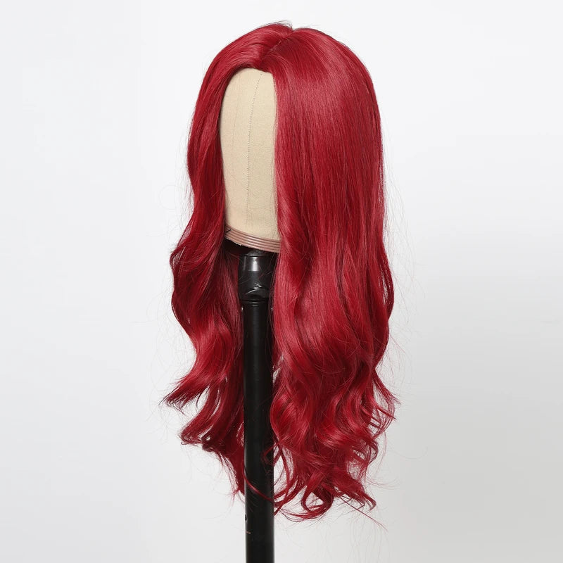 Long Wavy Synthetic Wig with Natural Hairline for Daily & Party Wear