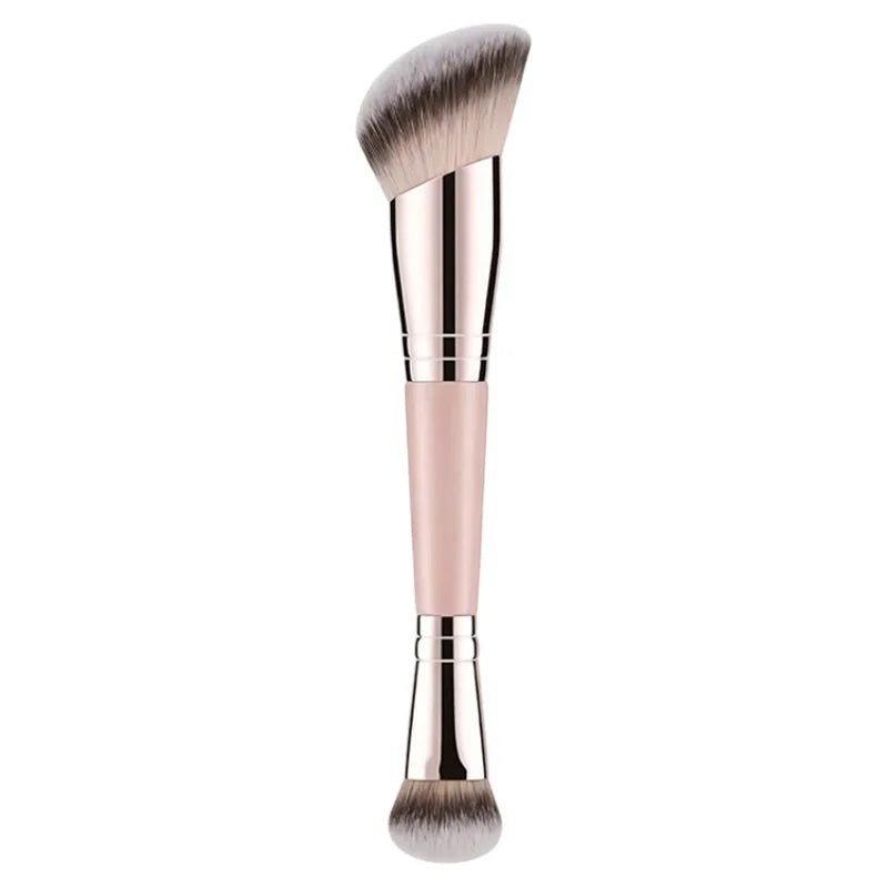 Double Ended Makeup Brush Set - Foundation, Blending, Concealer, Powder - 10pcs