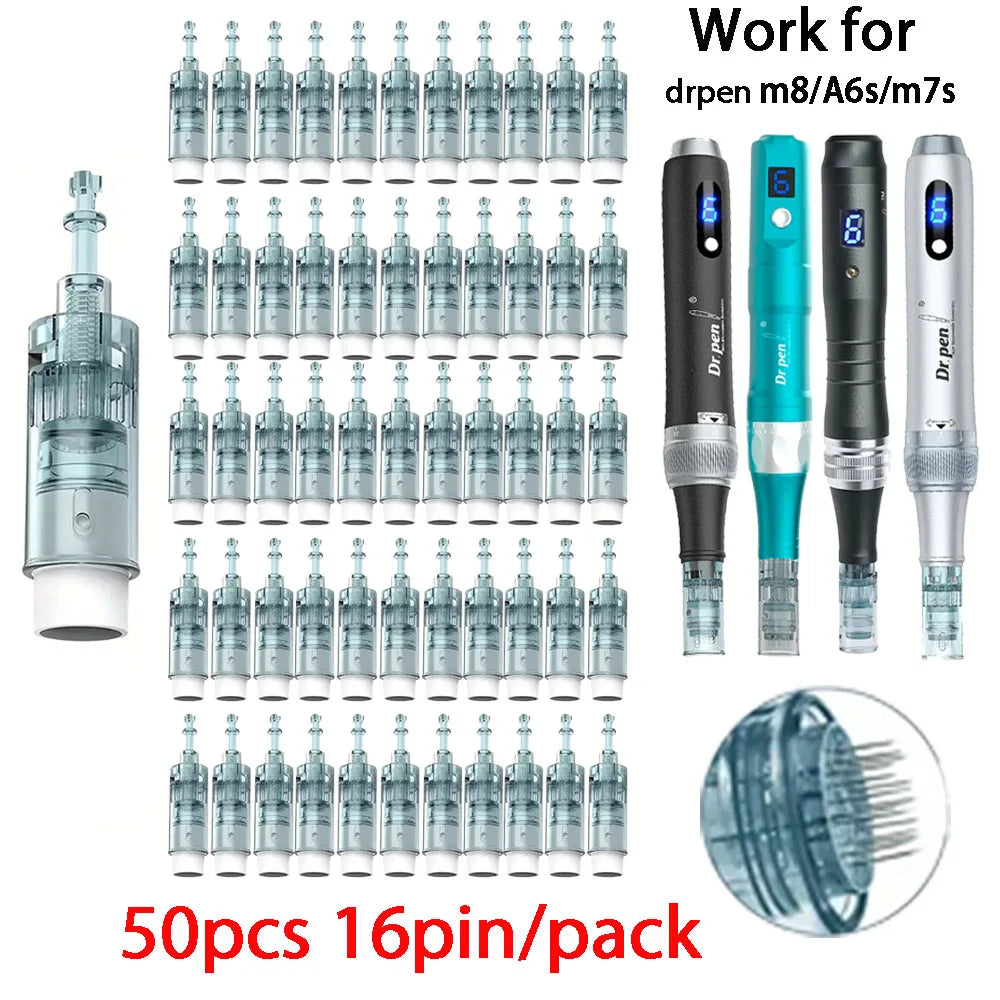 100pcs Dermapen M8 Needle Set for Microneedling and Mesotherapy - 0.25mm Length
