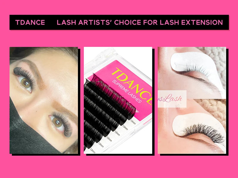 Faux Mink Eyelash Extensions for Professionals - Soft, Natural Look, Multiple Lengths & Curl Options