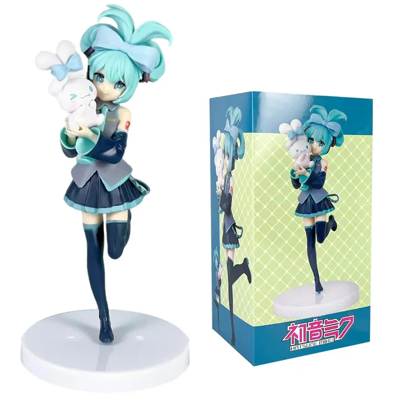 Anime Fairy Mirror Figure Set - Hatsune Miku & Cinnamoroll PVC Decor Toy