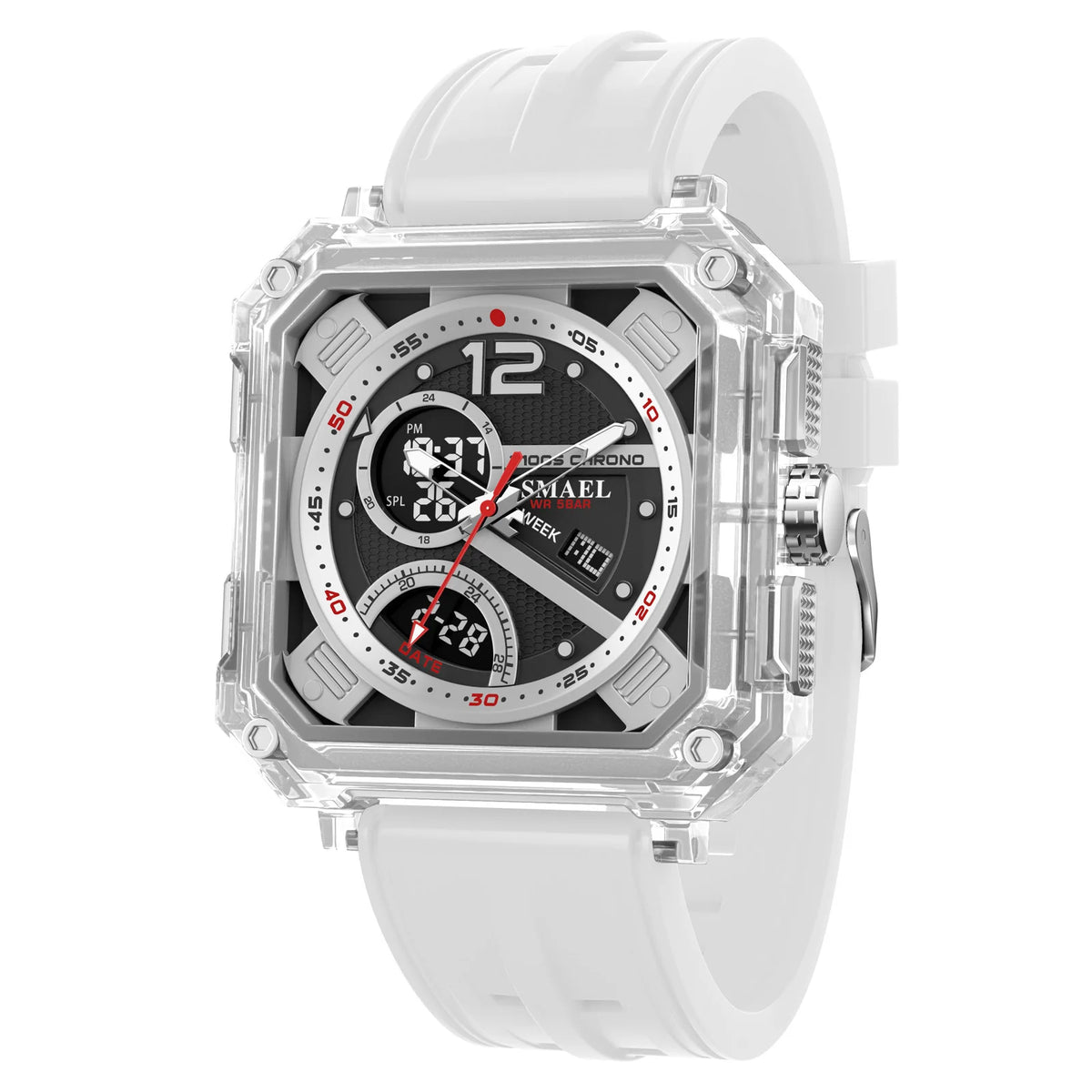 Digital Sports Watch Men Waterproof 50M LED Backlight Stopwatch Alarm
