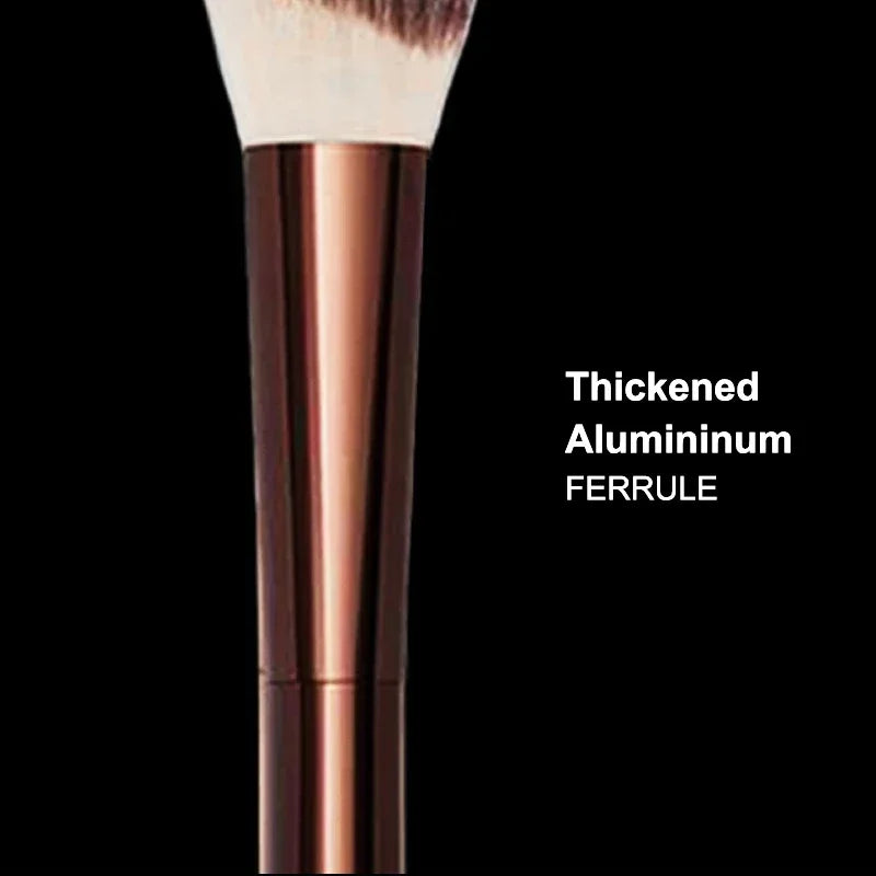 Angled Blush Brush No.15 - Contour Makeup Brush with Synthetic Hair & Metal Handle