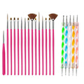 Nail Art Brushes Set Manicure Tools Liquid Powder Carving UV Gel Painting Pen