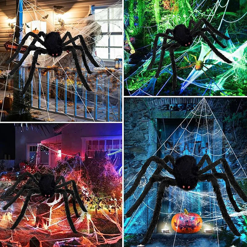 Large 5m Halloween Spider Web Decor for Haunted Outdoor Yard Props